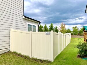 Tan Vinyl Privacy
