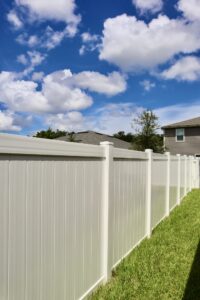White Vinyl Privacy #3