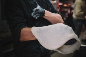 Preparation,Of,A,Homemade,Italian,Style,Pizza,By,A,Specialist