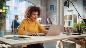 Expressive,Multiethnic,Middle,Eastern,Female,Working,On,A,Creative,Job