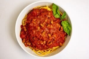 thumbnail meat sauce bowl top view