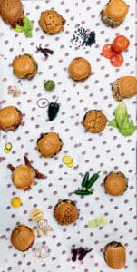 30 Burgers Food Photography