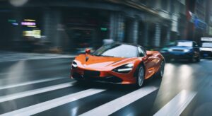 Guangzhou,,China ,November,8,,2022:,An,Orange,Mclaren,720s,Spider