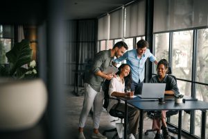 Business,Project,Team,Working,Together,At,Meeting,Room,At,Office