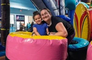 girl and mom at DTB jpg 2396844095