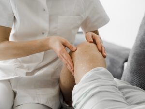 close up doctor checking patient
